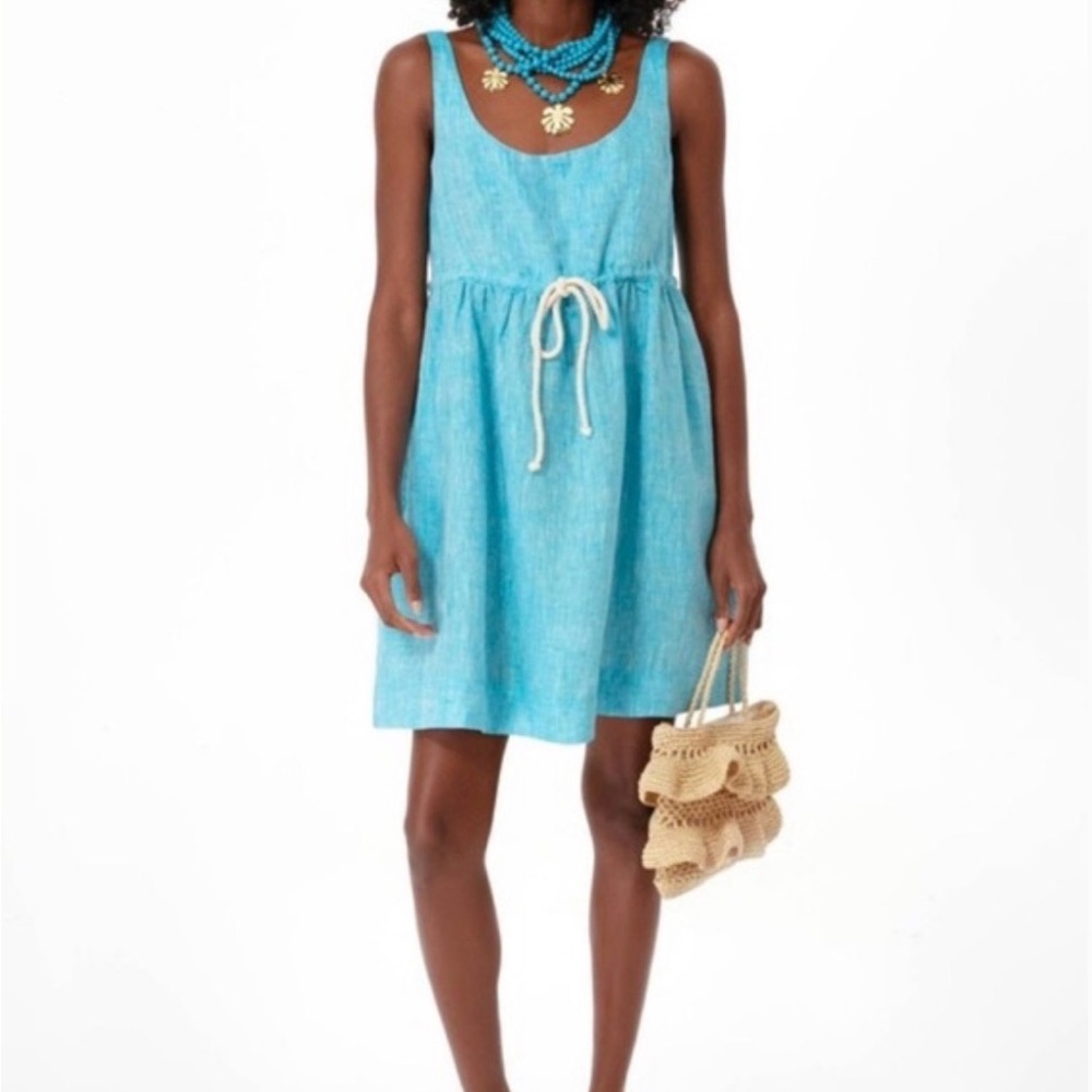 Tuckernuck Pomander Place Aqua Blue Sabella Dress